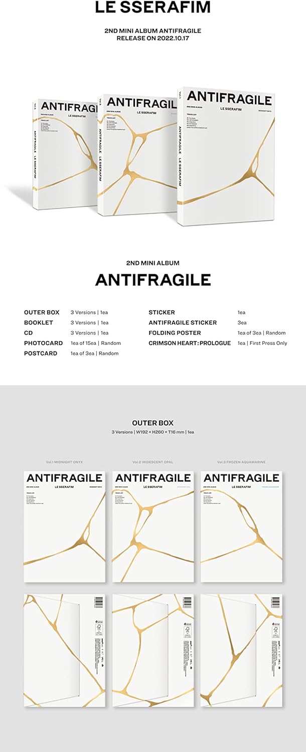 LE SSERAFIM - ANTIFRAGILE 2ND MINI ALBUM - K-pop