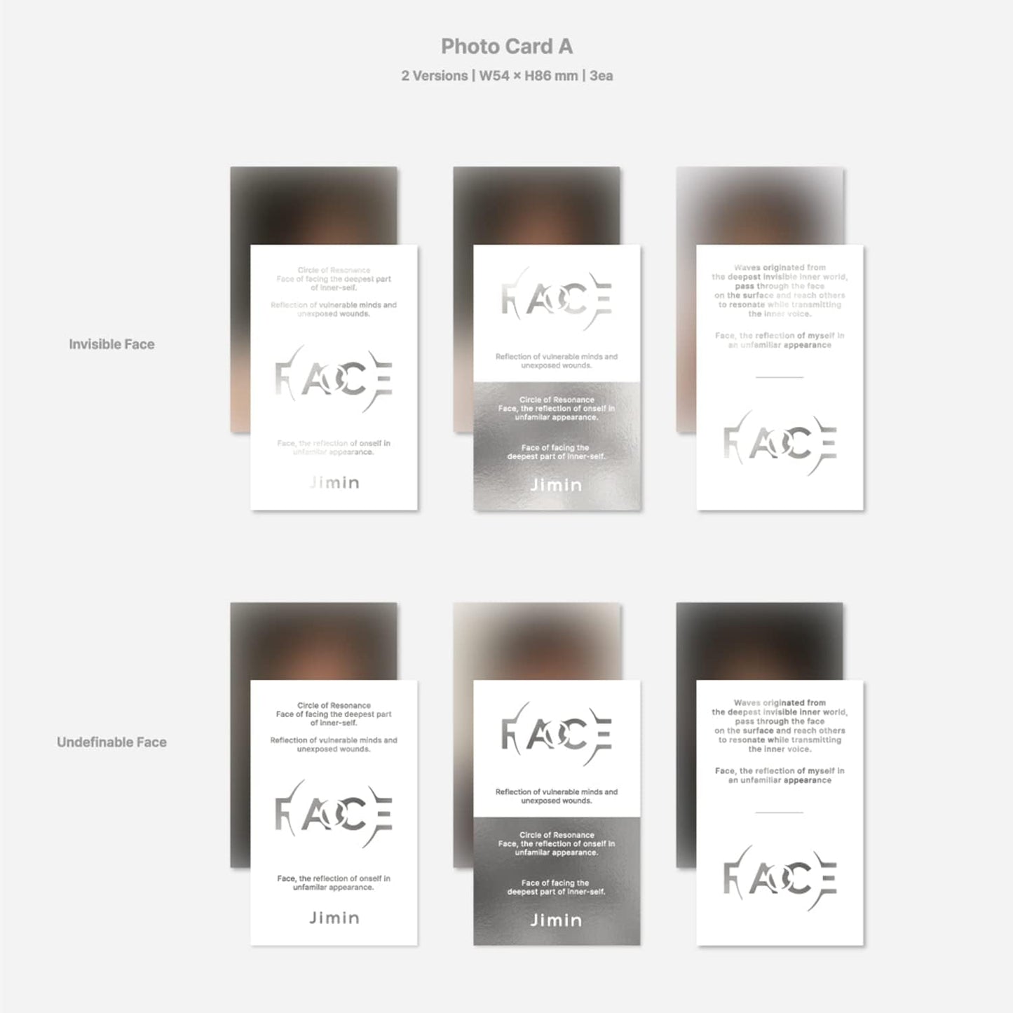 BTS JIMIN - FACE 1ST SOLO ALBUM - K-pop