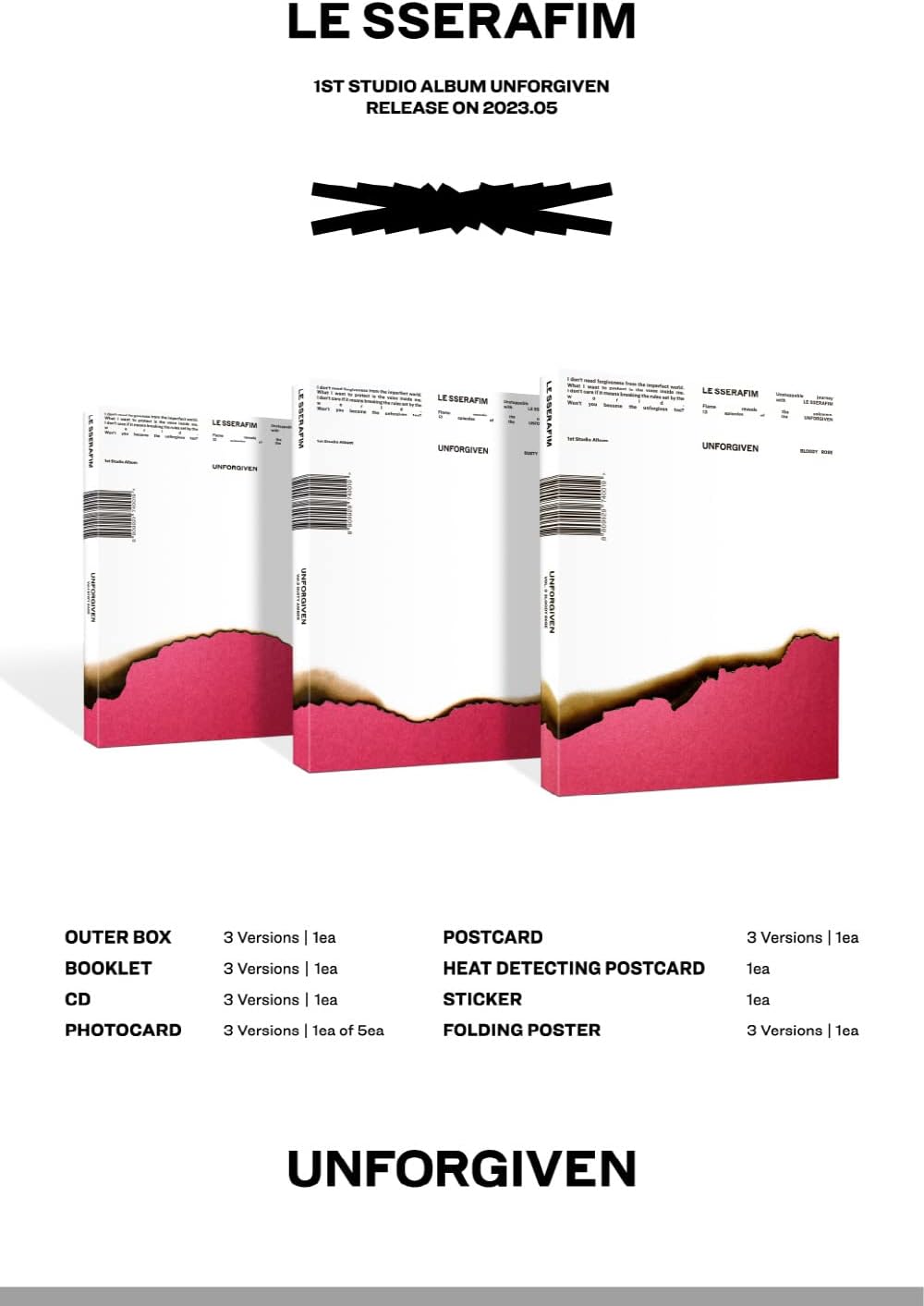 LE SSERAFIM - UNFORGIVEN - K-pop