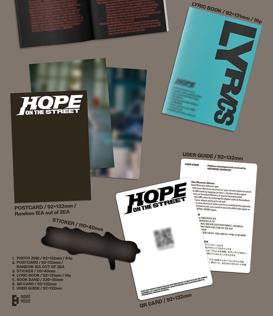 BTS J-HOPE - HOPE ON THE STREET VOL.1 (Weverse Albums Version) - K-pop