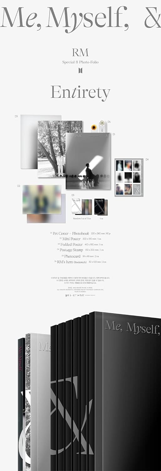 BTS RM - SPECIAL 8 PHOTO-FOLIO ME, MYSELF, AND RM ENTIRETY - K-pop
