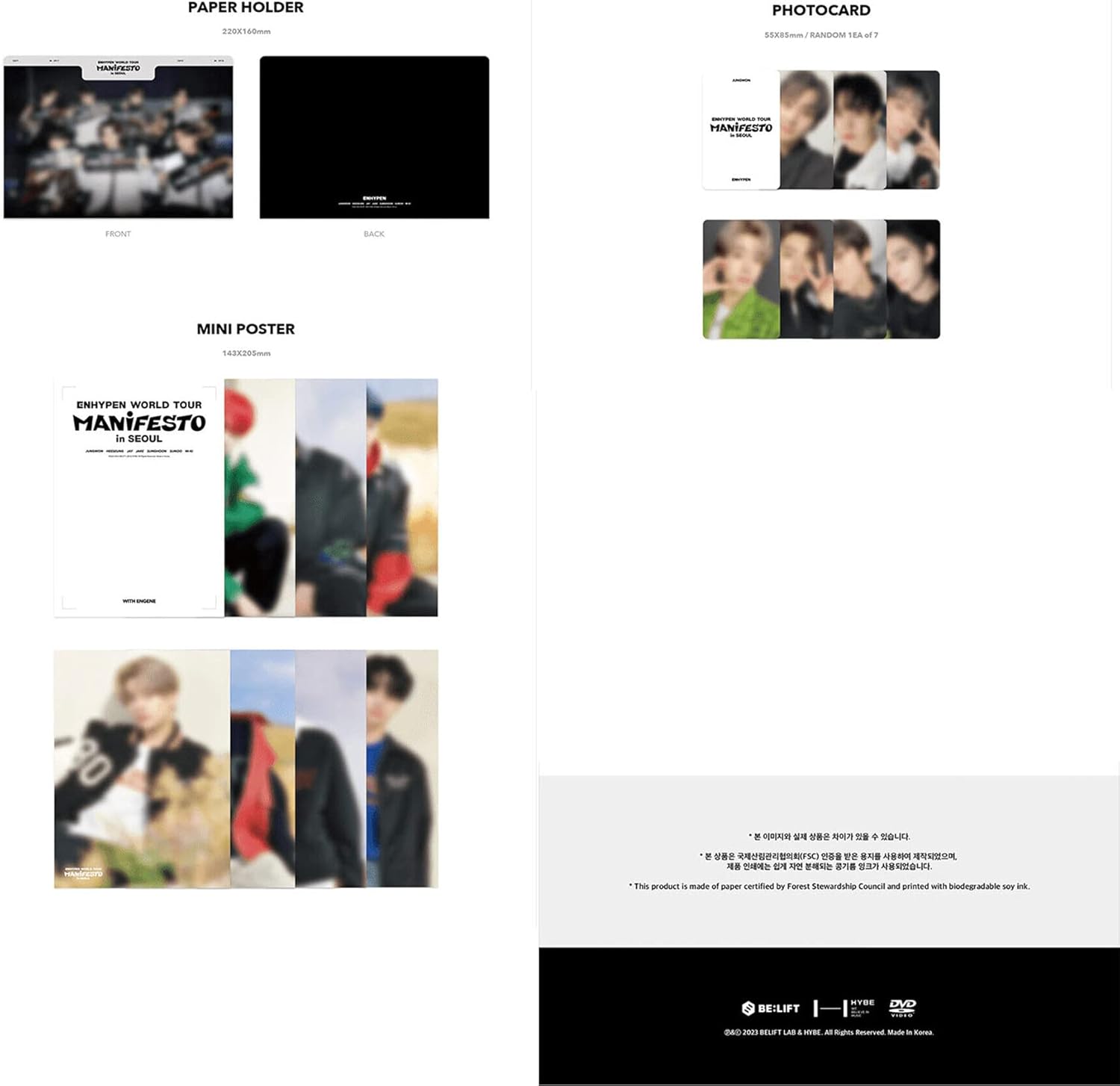 ENHYPEN - WORLD TOUR MANIFESTO IN SEOUL DVD - K-pop