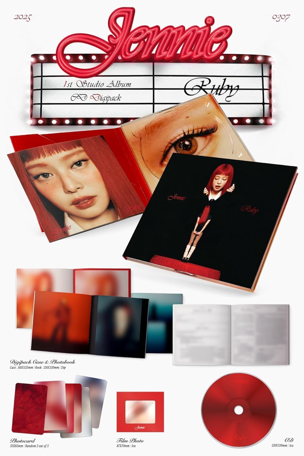 BLACKPINK JENNIE - Ruby (Digipack Version) - K-pop