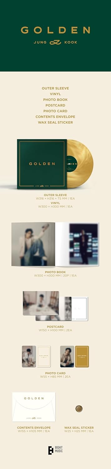 BTS JUNGKOOK - GOLDEN LP - K-pop