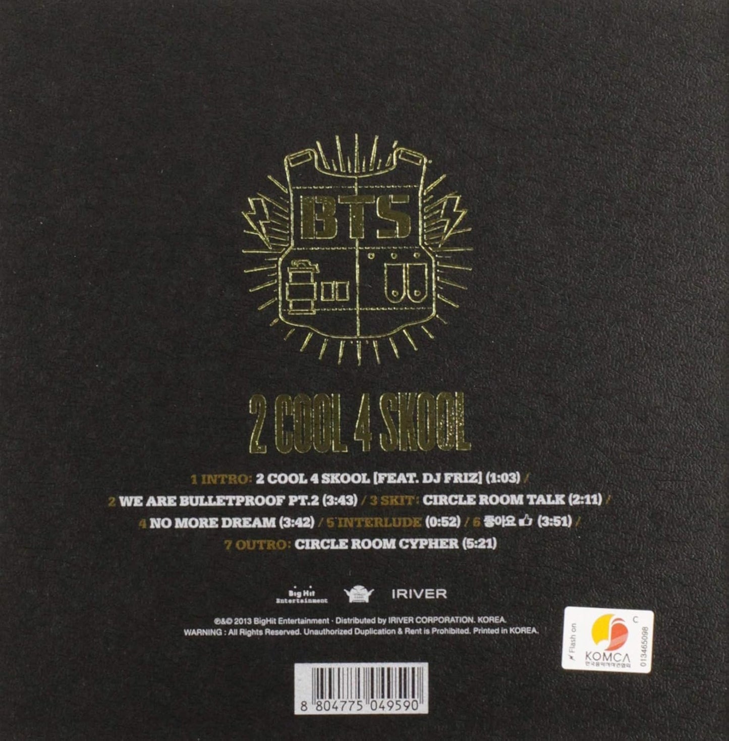 BTS - 2 Cool 4 Skool - K-pop