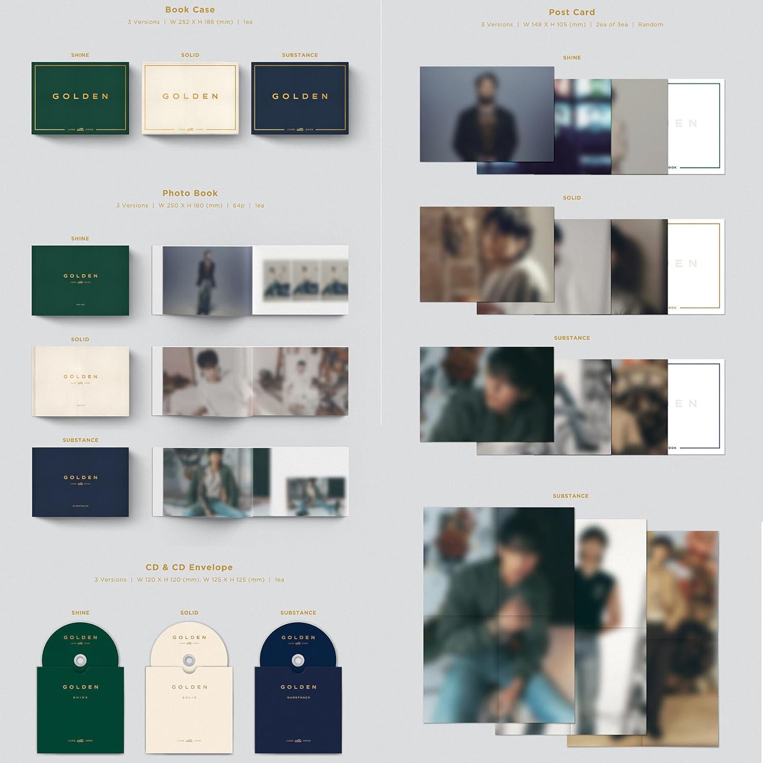 BTS JUNGKOOK - GOLDEN (Random) - K-pop