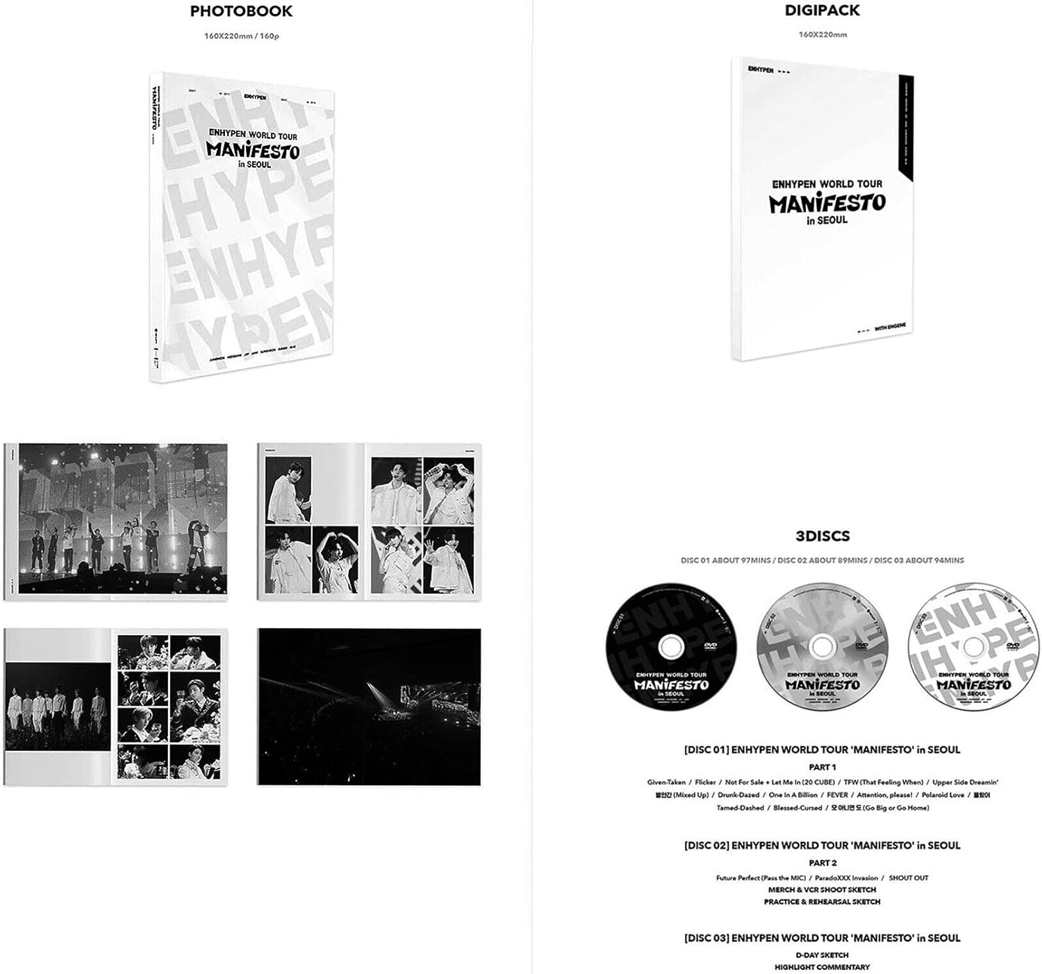 ENHYPEN - WORLD TOUR MANIFESTO IN SEOUL DVD - K-pop