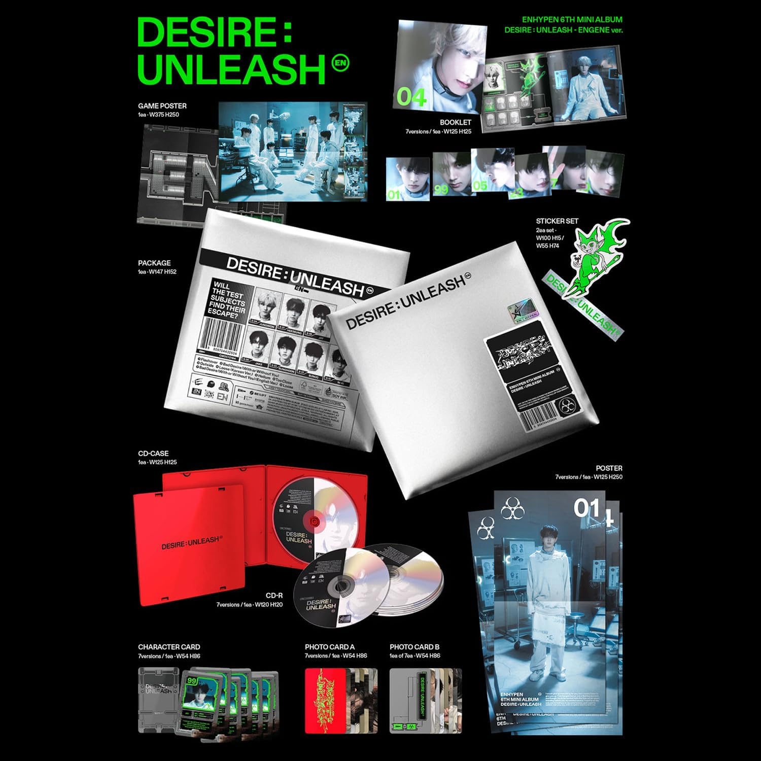 ENHYPEN - DESIRE: UNLEASH Engene Version (Random) - K-pop