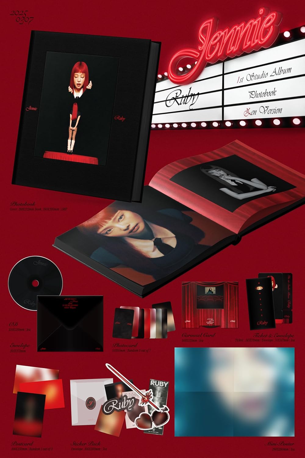 BLACKPINK JENNIE - Ruby The 1st Studio Album Photobook Version (Random) - K-pop