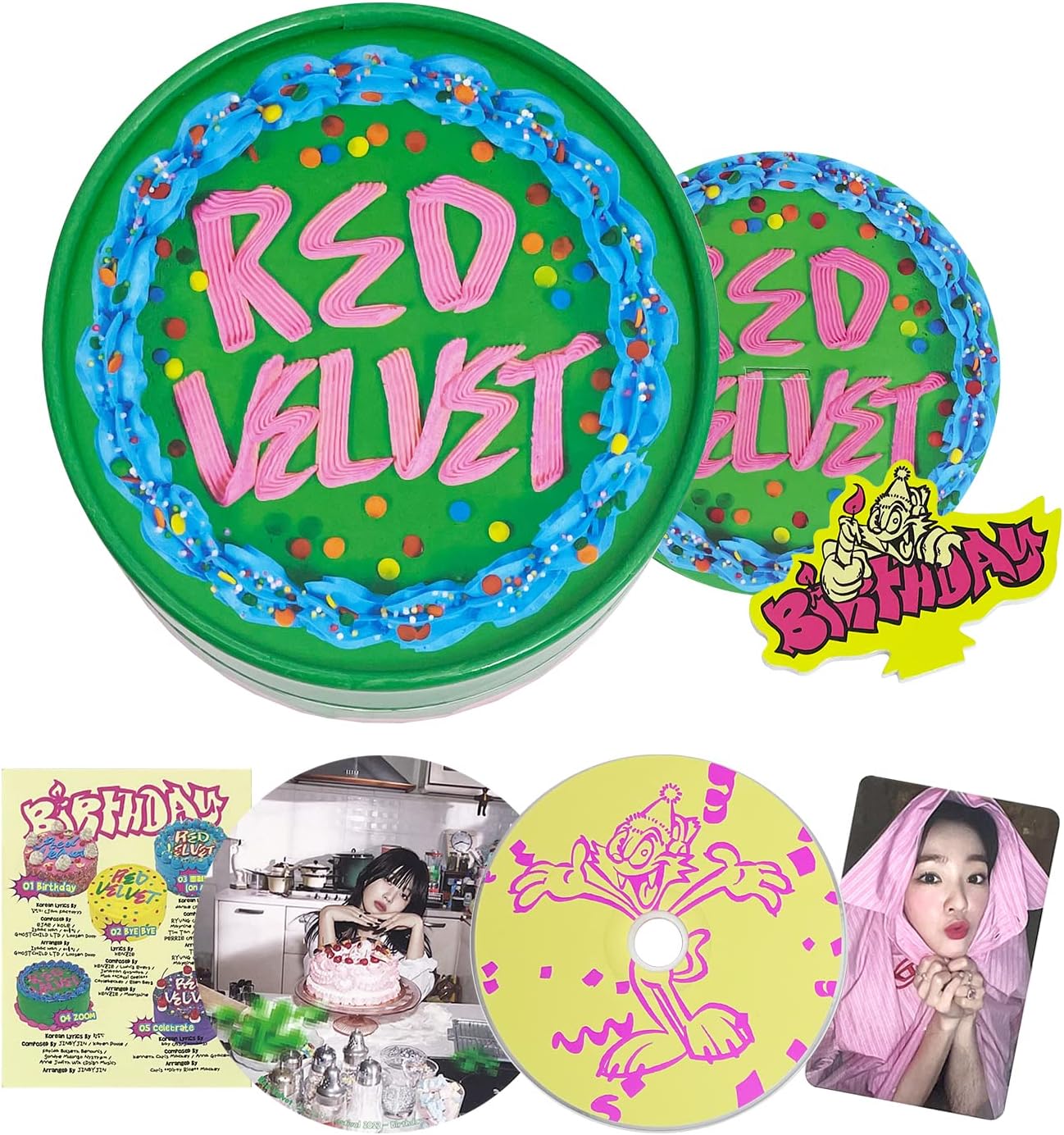 Red Velvet - The Reve Festival 2022 Mini Album Birthday Cake Version (Random) - K-pop