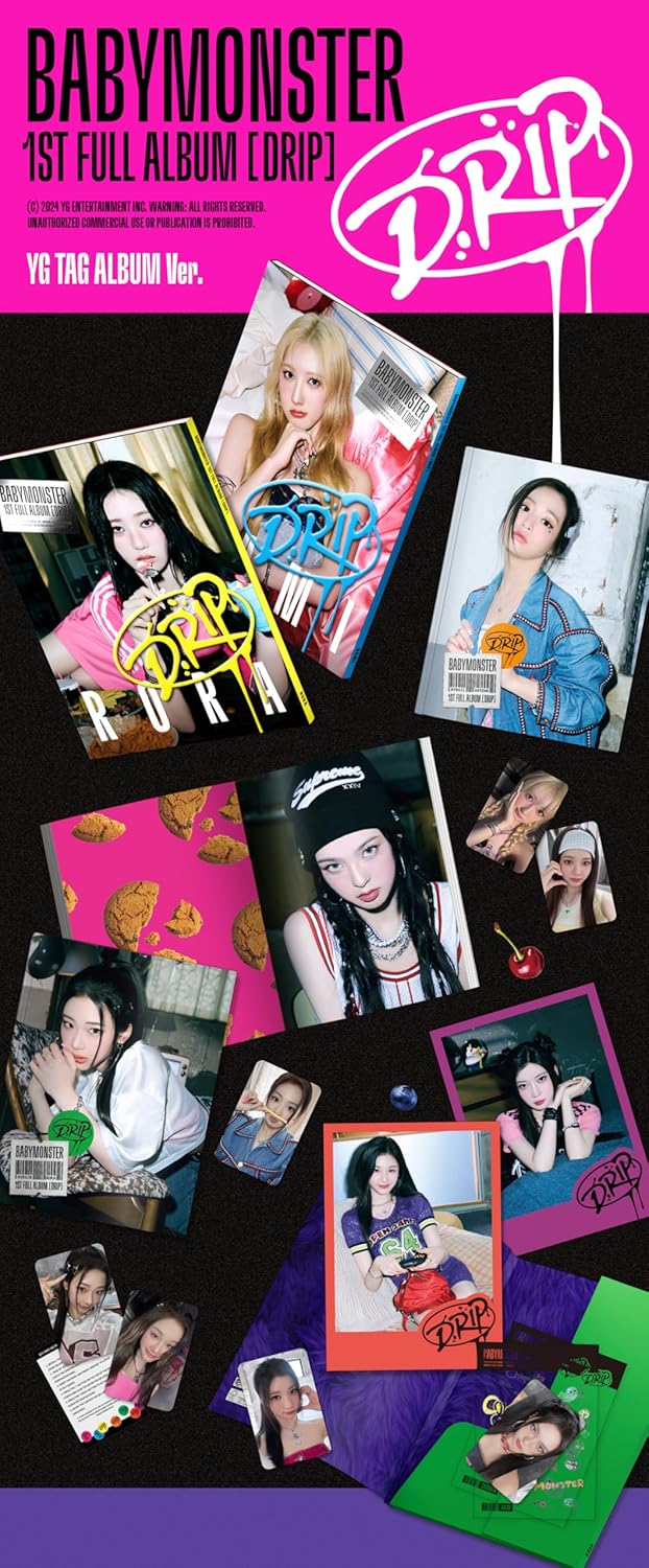 BABYMONSTER - DRIP YG Tag Version (Random) - K-pop