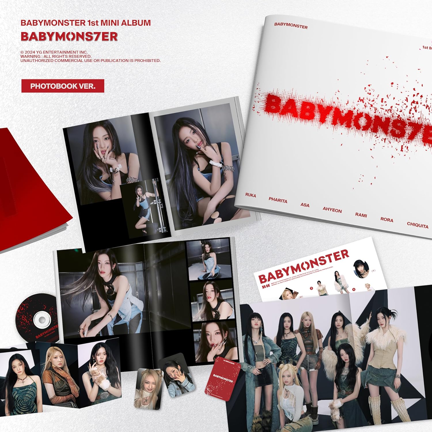 BABYMONSTER - BABYMONS7ER 1st Mini Album (Photobook Version) - K-pop