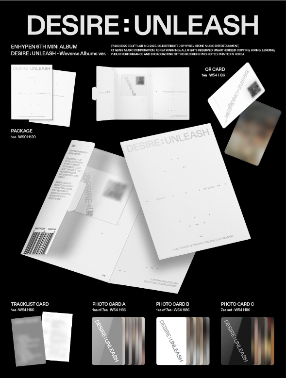 ENHYPEN - DESIRE: UNLEASH (Weverse Albums Version) - K-pop