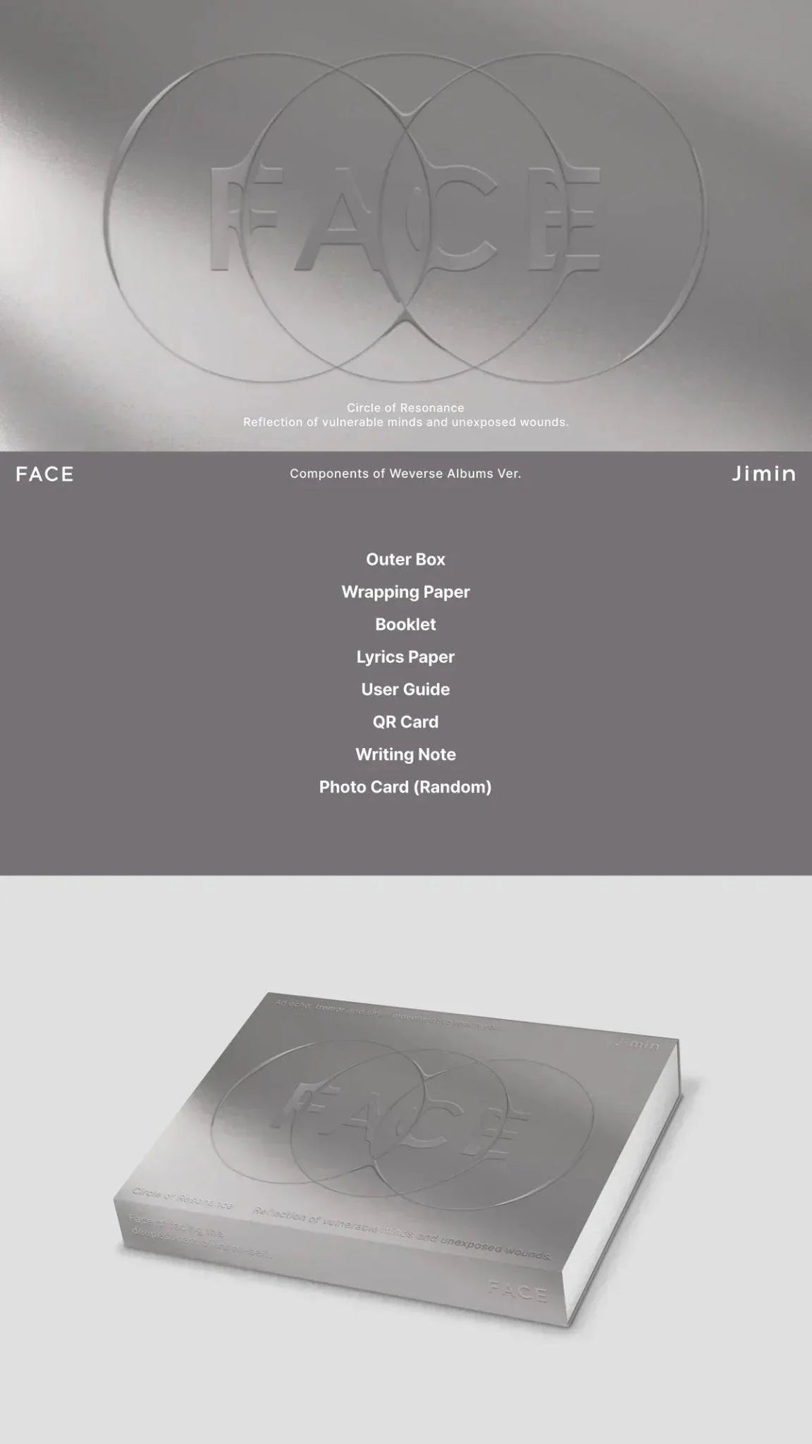 BTS JIMIN - FACE (Weverse Albums Version) - K-pop