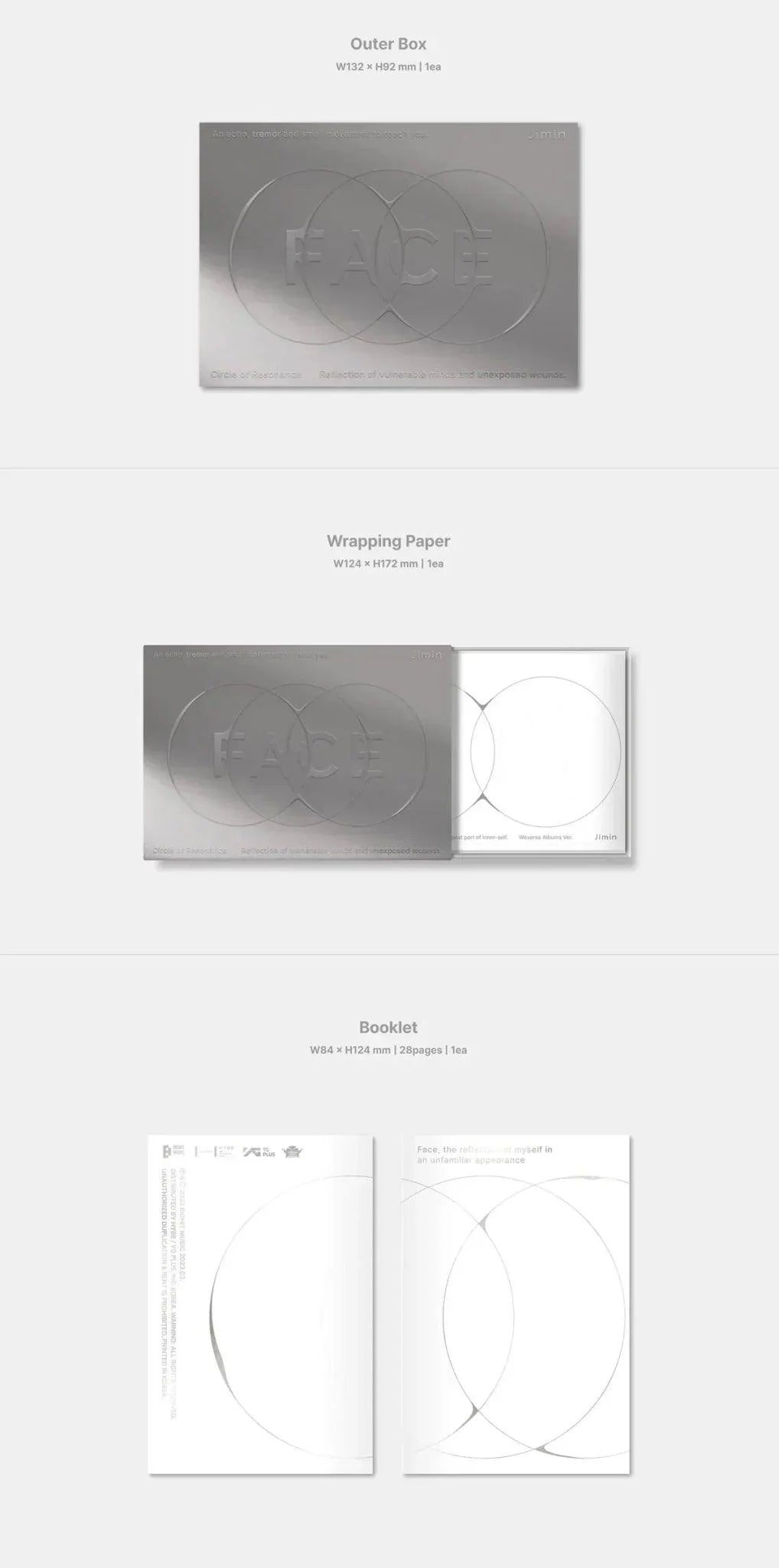 BTS JIMIN - FACE (Weverse Albums Version) - K-pop