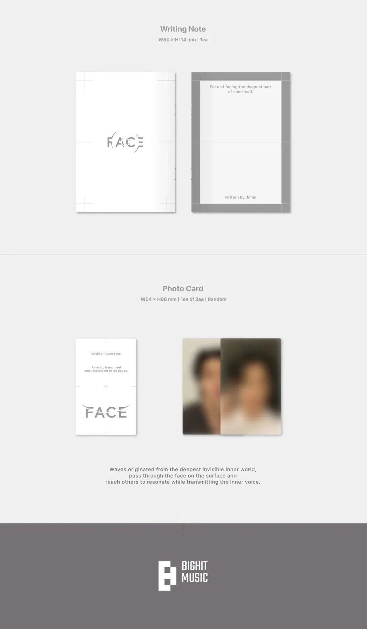 BTS JIMIN - FACE (Weverse Albums Version) - K-pop