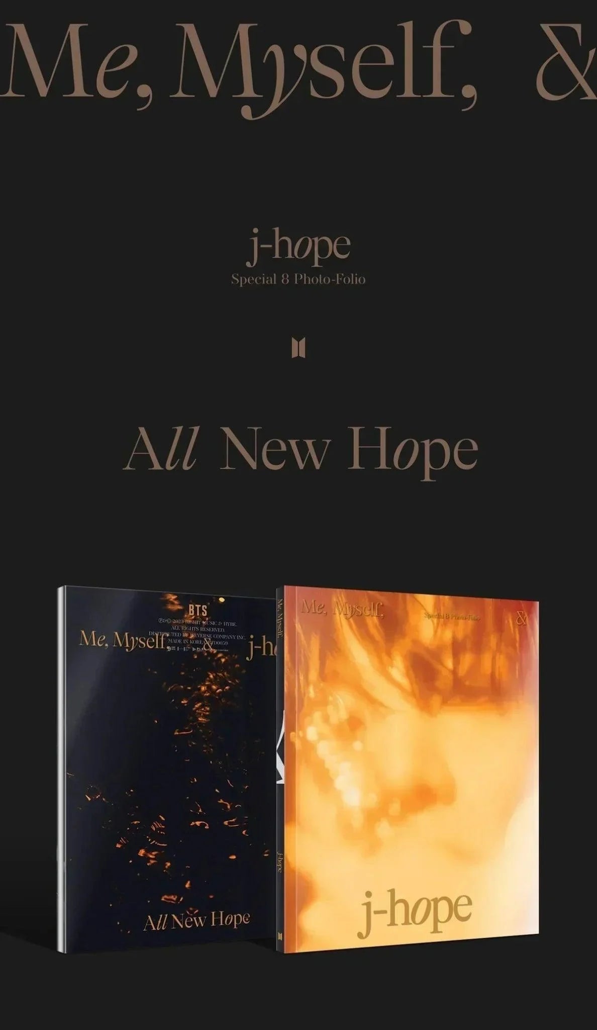 BTS J-HOPE - SPECIAL 8 PHOTO-FOLIO ME, MYSELF, AND J-HOPE ALL NEW HOPE - K-pop
