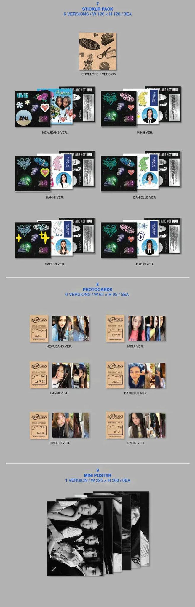 NewJeans - NewJeans 1st Ep Bluebook Version (Random) - K-pop