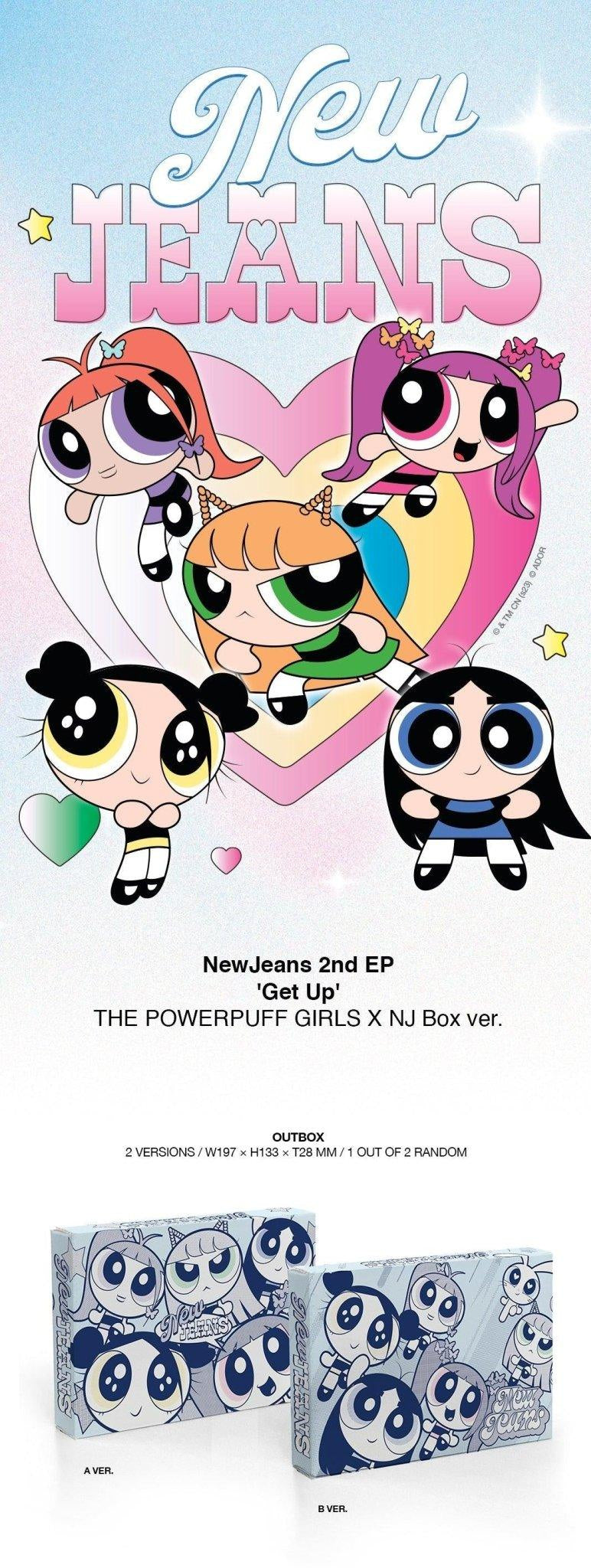 NewJeans - Get Up 2nd EP (The POWERPUFF GIRLS X NJ Box Version) - K-pop