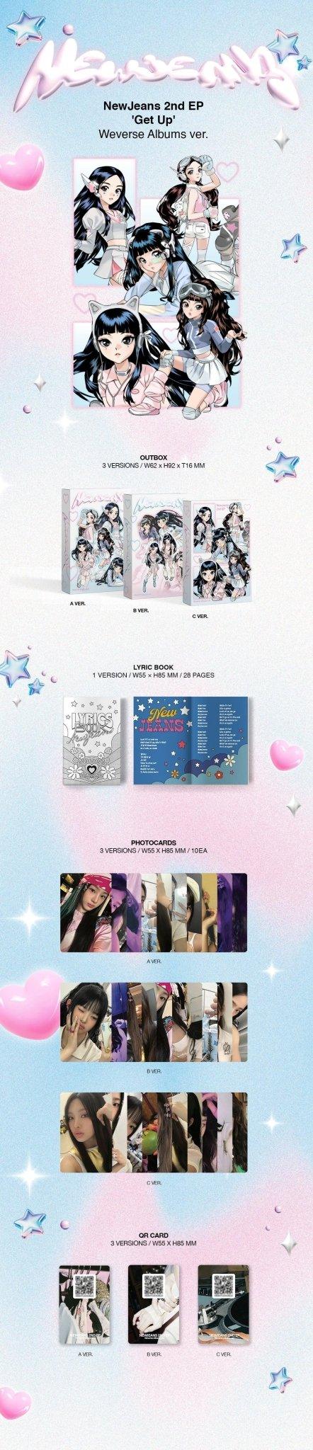 NewJeans - Get Up 2nd EP Weverse Albums Version (Random) - K-pop