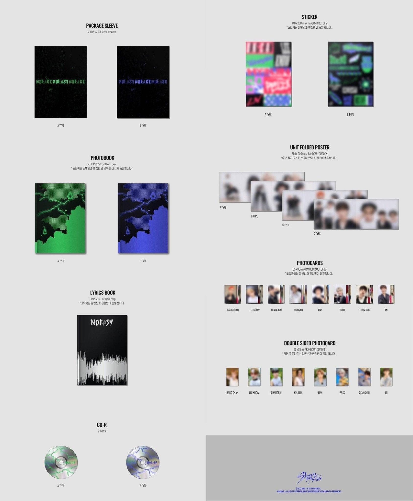 Stray Kids - 2ND ALBUM NOEASY (Standard Version) - K-pop