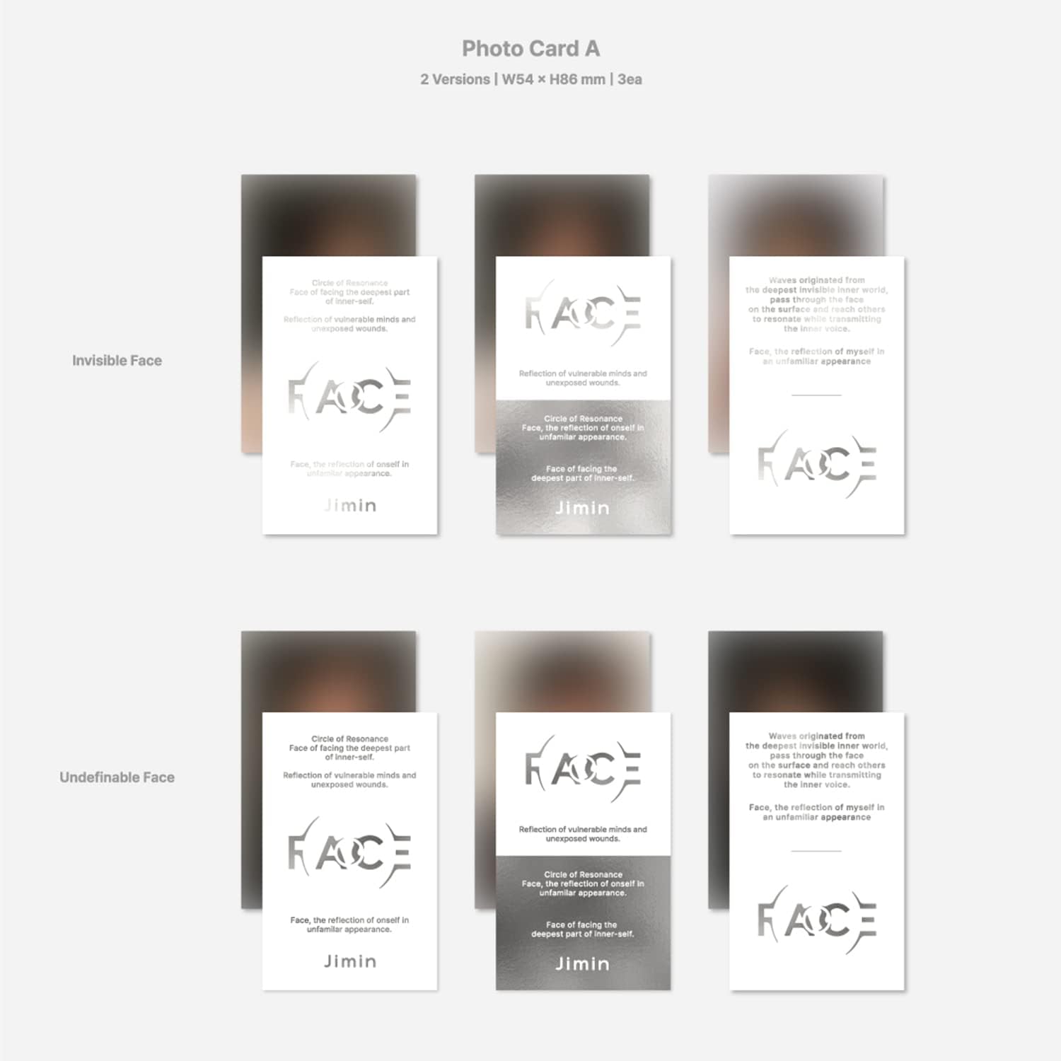 BTS JIMIN - FACE 1ST SOLO ALBUM - K-pop
