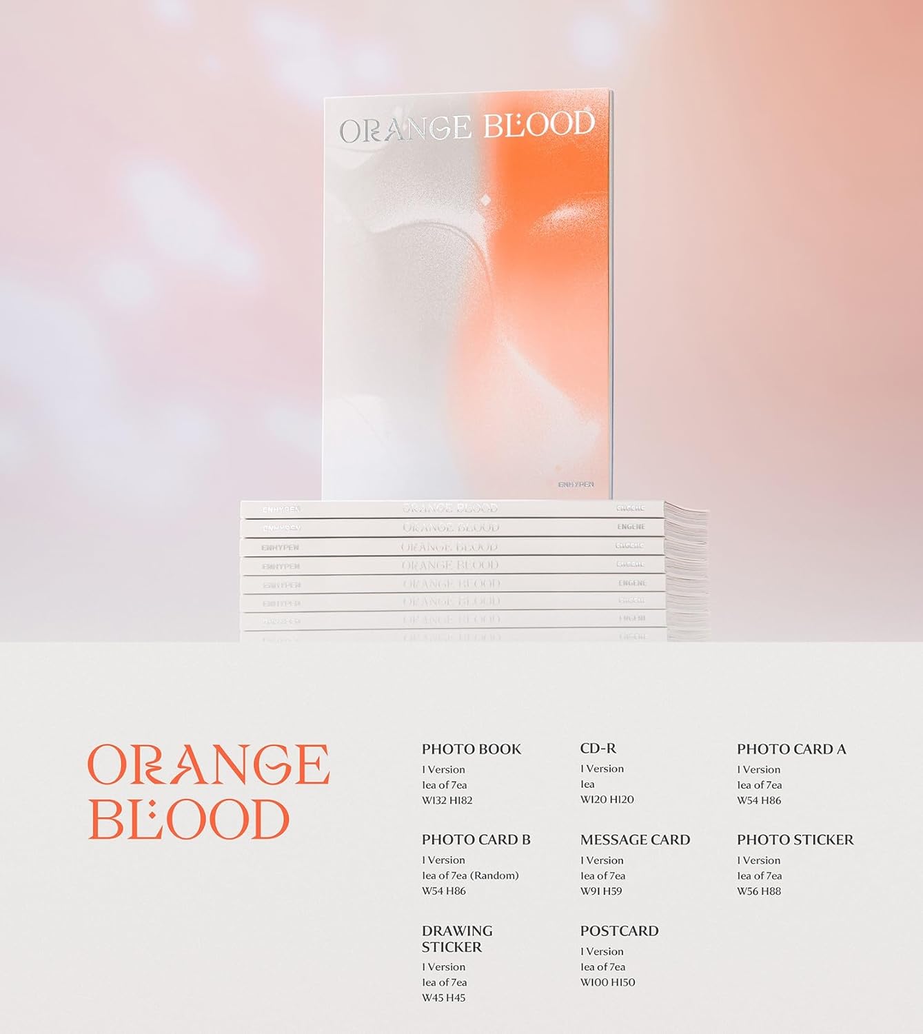 ENHYPEN - ORANGE BLOOD Engene Version (Random) - K-pop