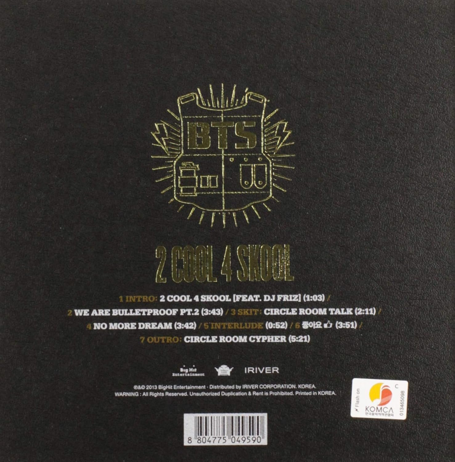BTS - 2 Cool 4 Skool - K-pop