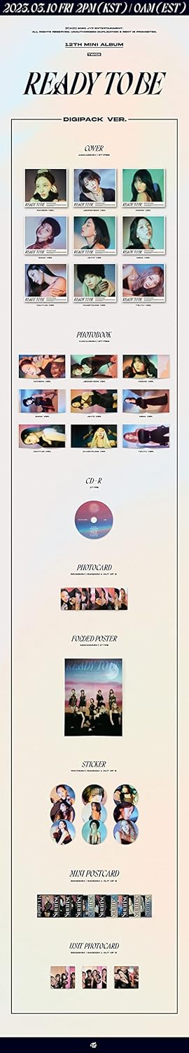 TWICE - READY TO BE Digipack Version (Random) - K-pop