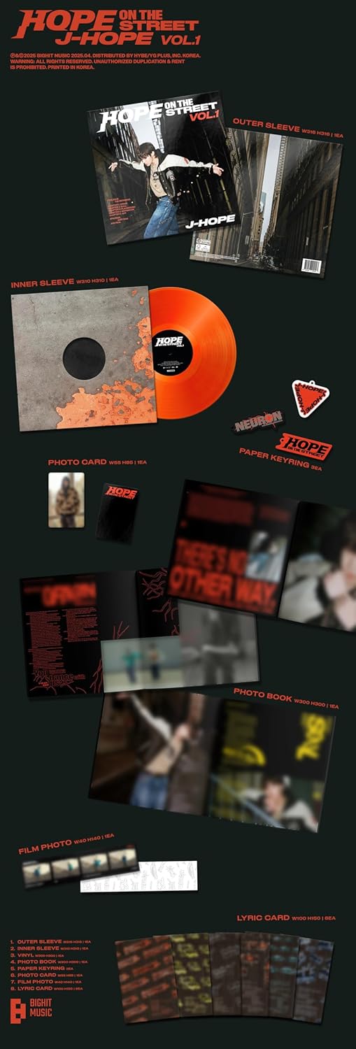 BTS J-HOPE - HOPE ON THE STREET VOL.1 LP - K-pop