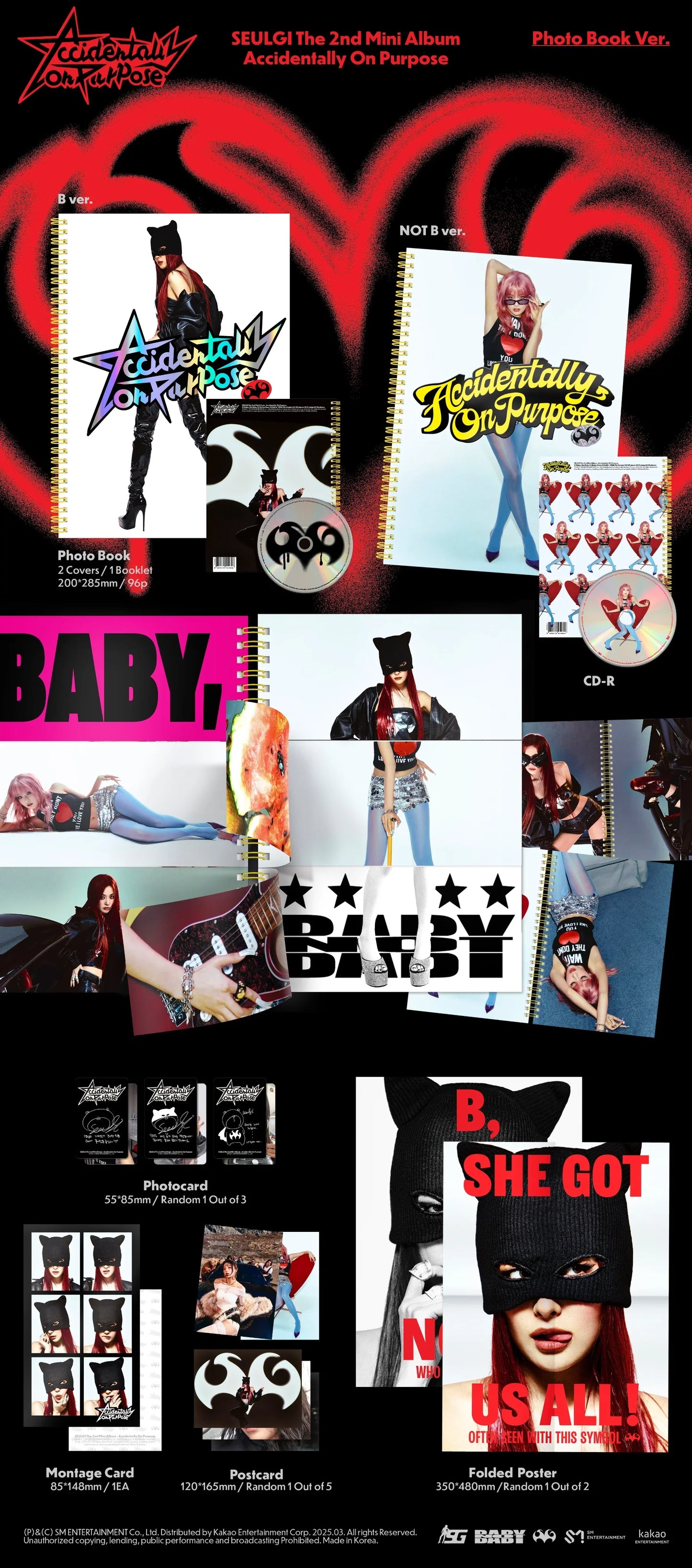 SEULGI - Accidentally On Purpose The 2nd Mini Album (Photo Book Version) - K-pop