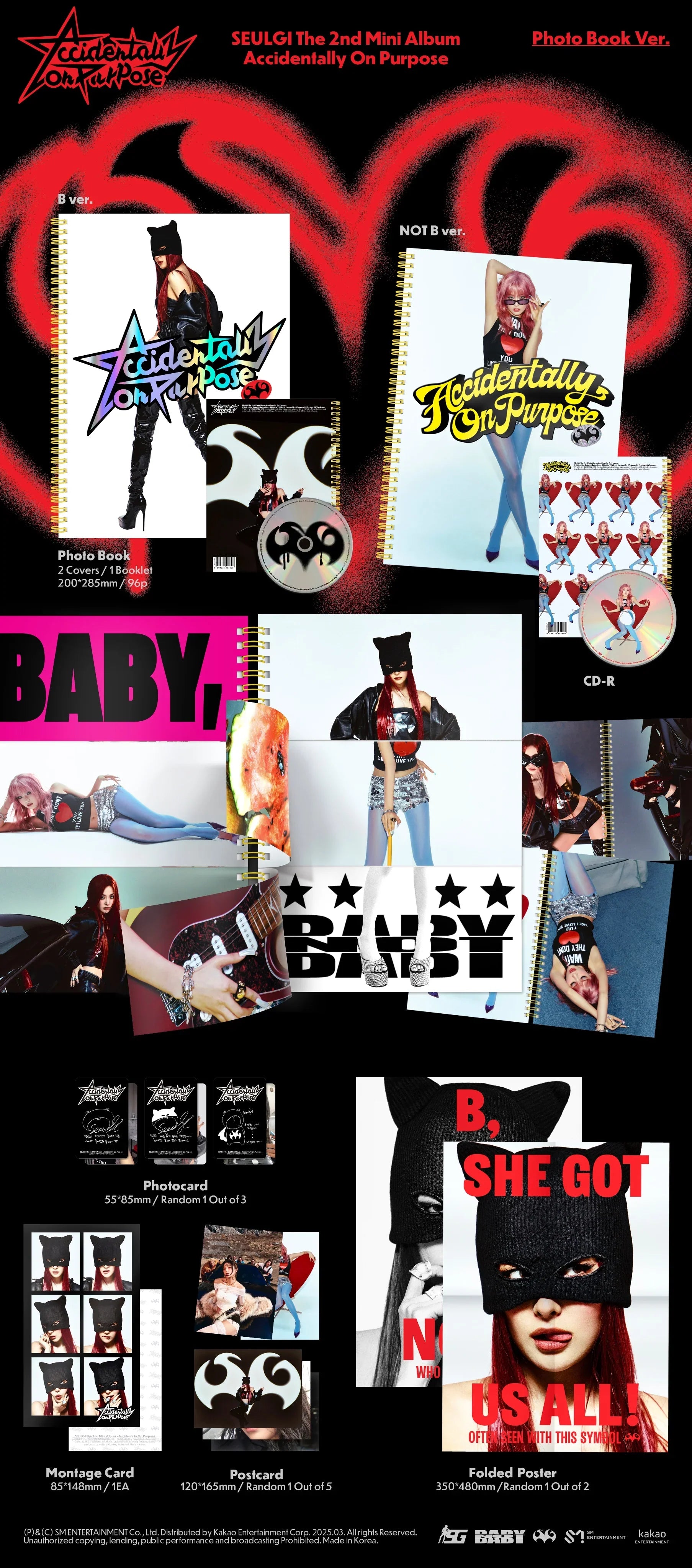 SEULGI - Accidentally On Purpose The 2nd Mini Album (Photo Book Version) - K-pop