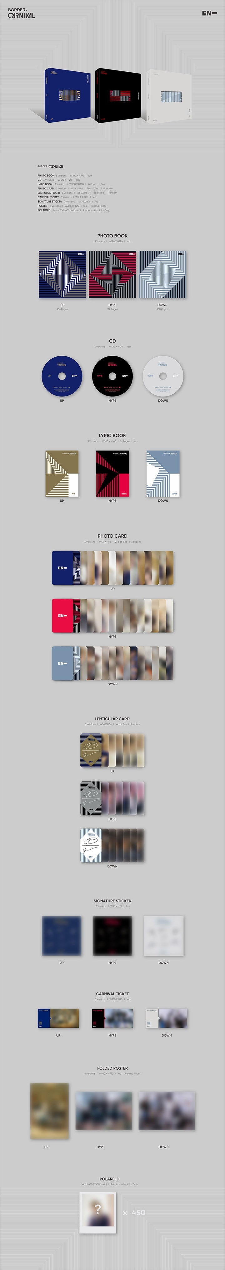 ENHYPEN - BORDER: CARNIVAL 2ND MINI ALBUM - K-pop