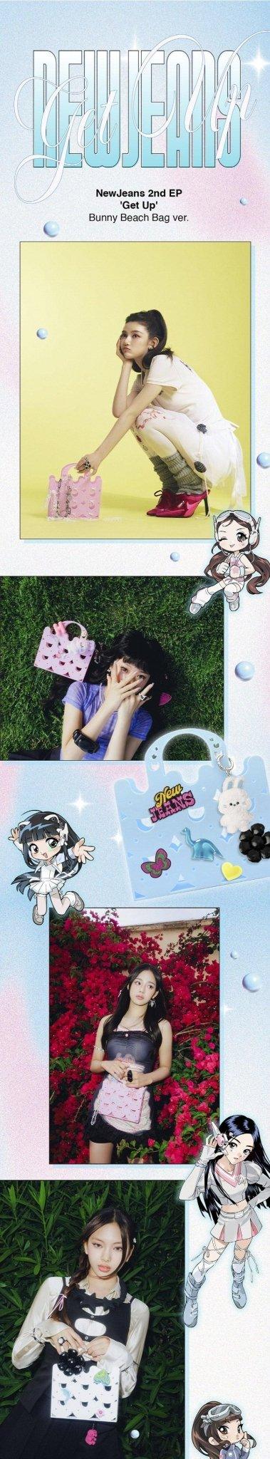 NewJeans - 2nd EP 'Get Up' (Bunny Beach Bag ver.) (Target Exclusive, CD) - K-pop